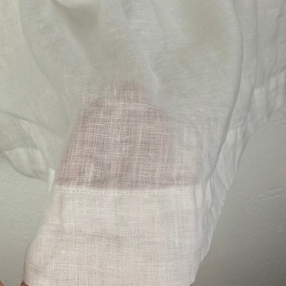 CP Shades White Linen Midi Skirt Size Medium - Picture 3 of 6